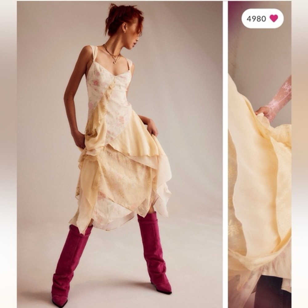 FREE PEOPLE X Revolve Laughlin Dress In Ivory